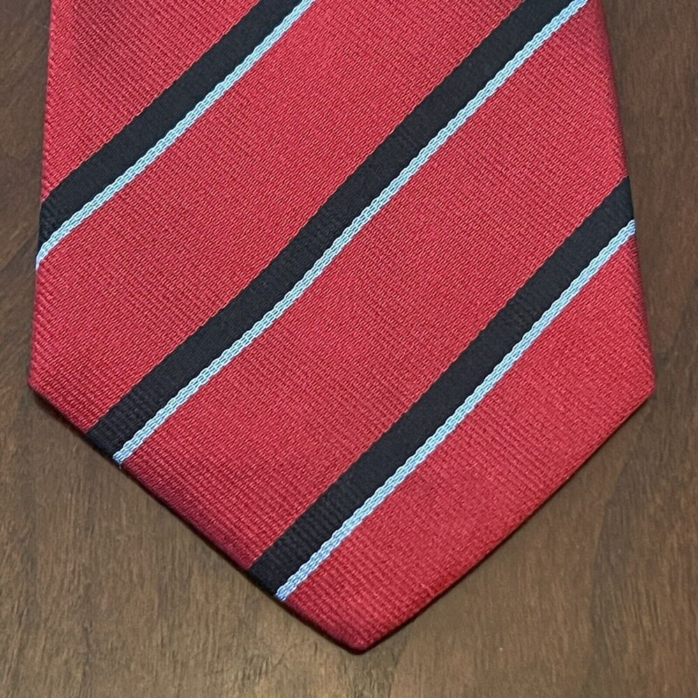 Vintage Royal Classic Great Libermere Red Black Blue Silk Made In USA
